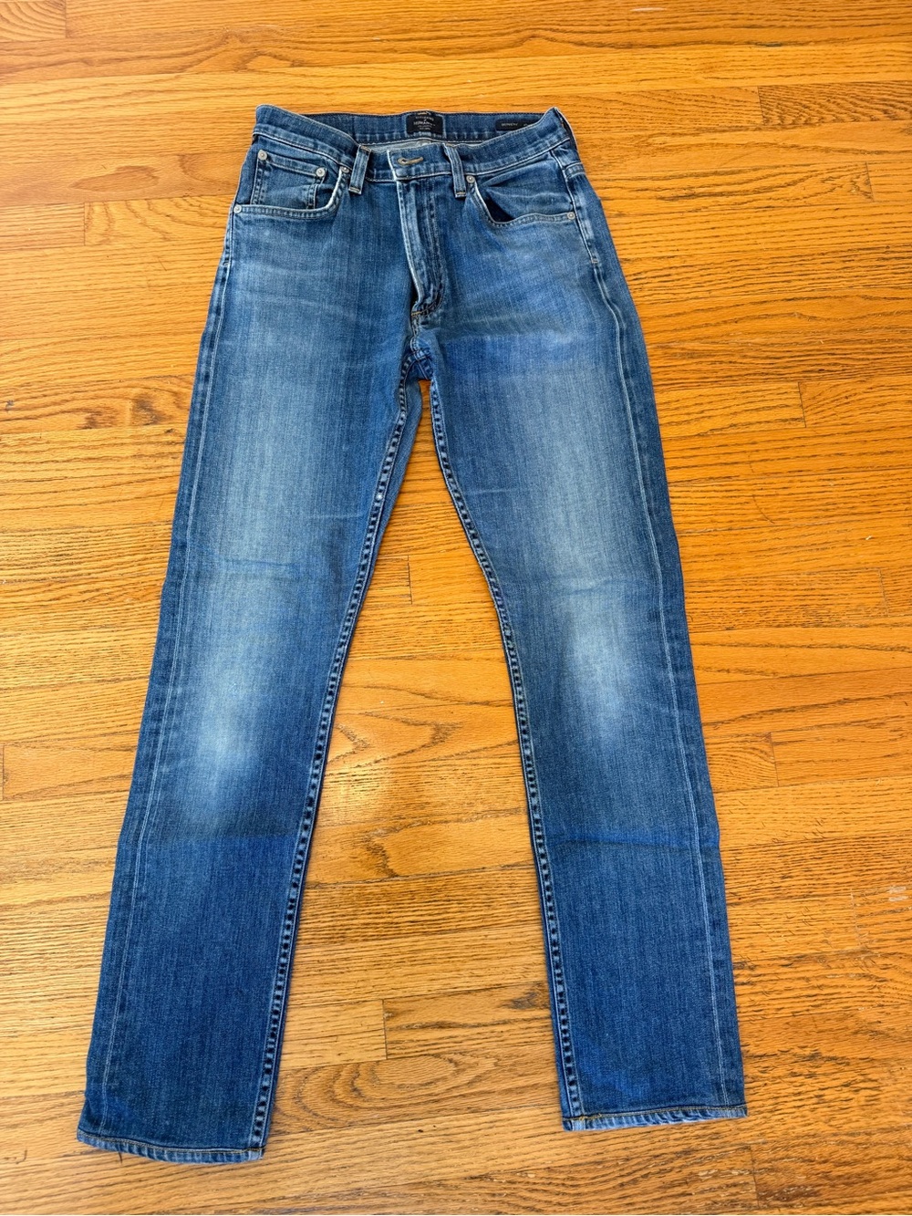 Citizens Of Humanity Men's Washed Blue Slim Straight Jeans